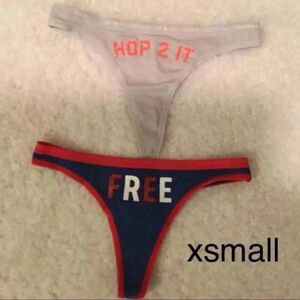 NWT Victoria's Secret  2 Pair XSmall Thongs